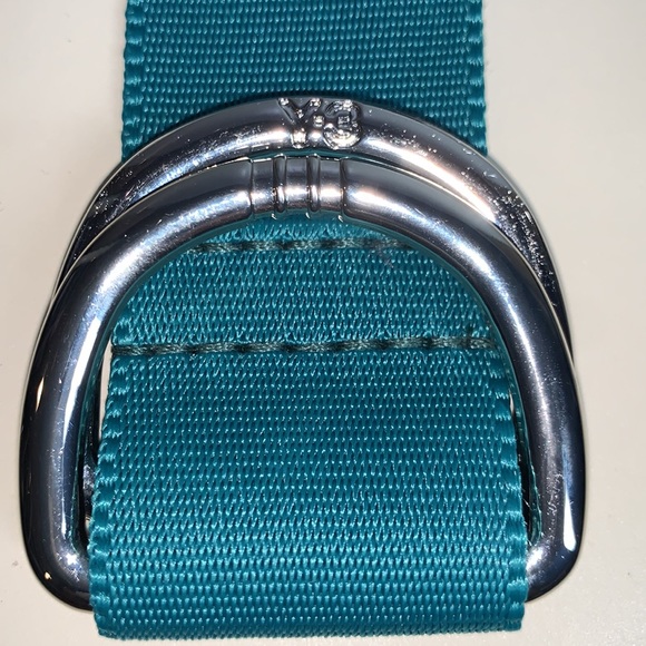 Adidas Y-3 Yohji Yamamoto Teal Classic Logo Belt Size S - Picture 6 of 7